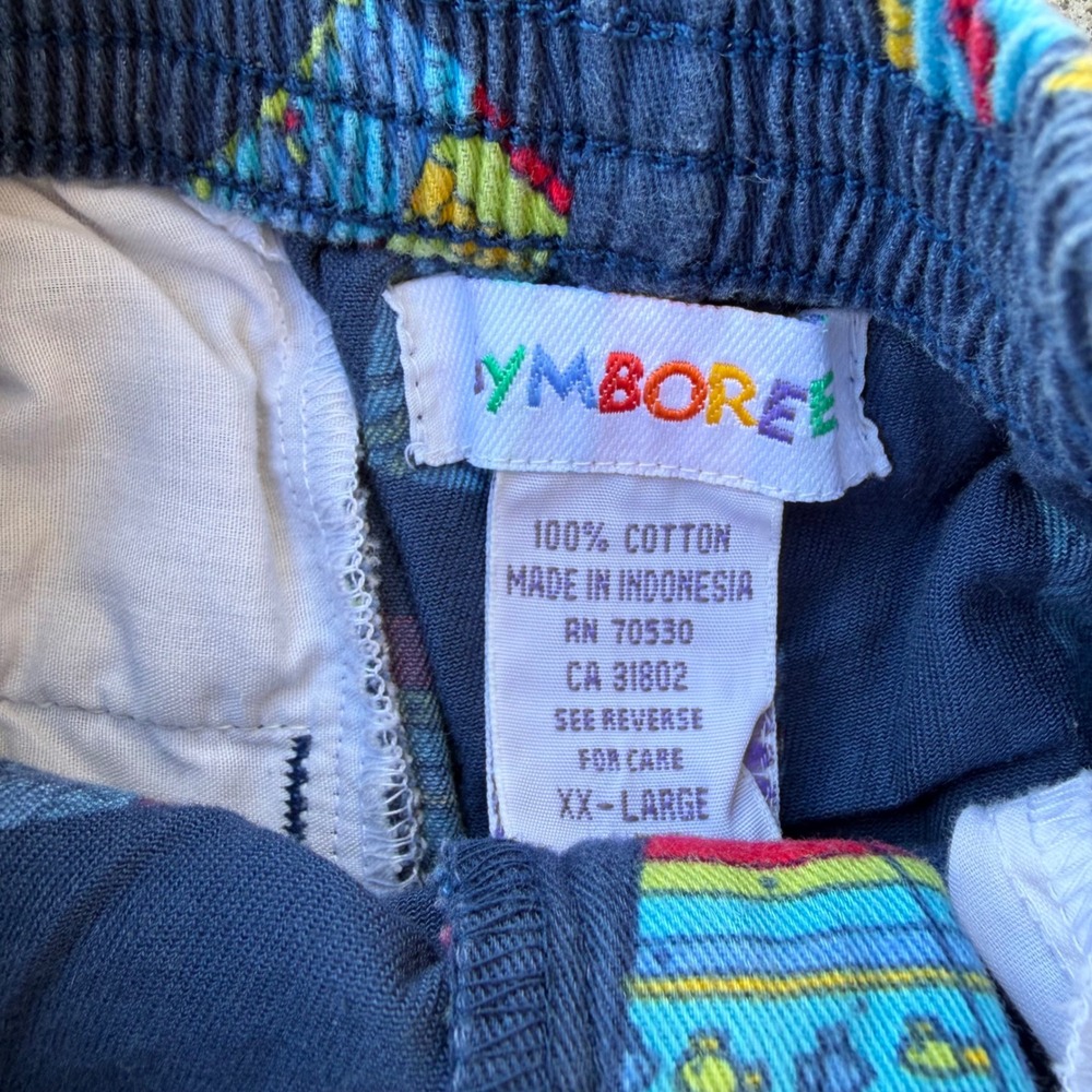 Vintage Gymboree Rainbow Tag boys colorful rint shorts pleated size XXL - Picture 5 of 6